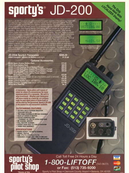 JD-200 NAV/COM Radio