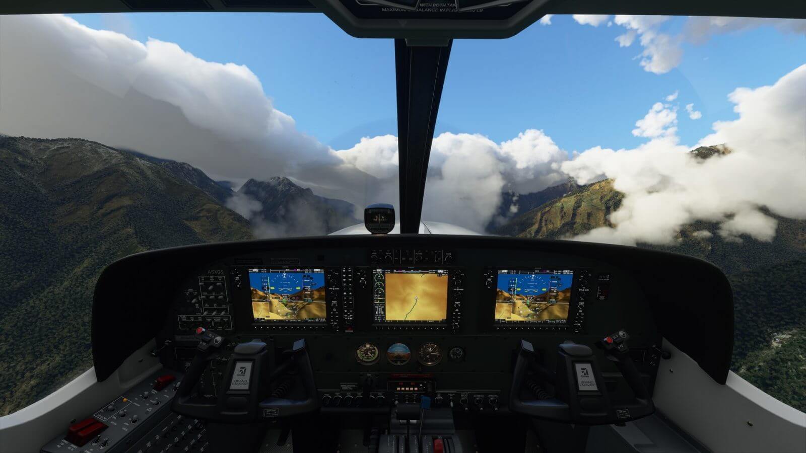 Microsoft Flight Simulator 2020 cockpit scene