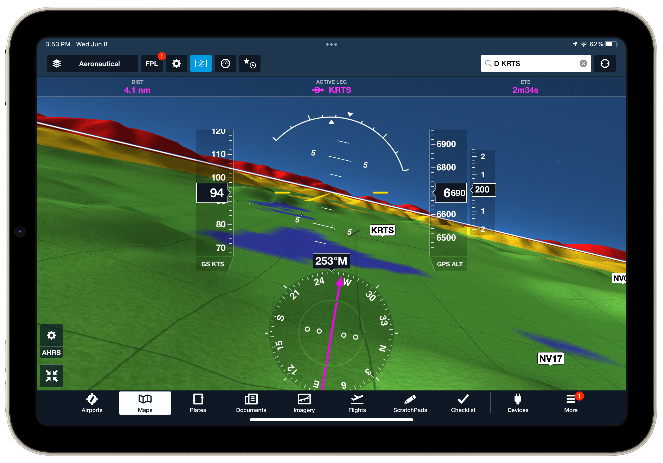 sentry plus ahrs for backup attitude