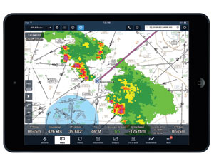 In-flight weather